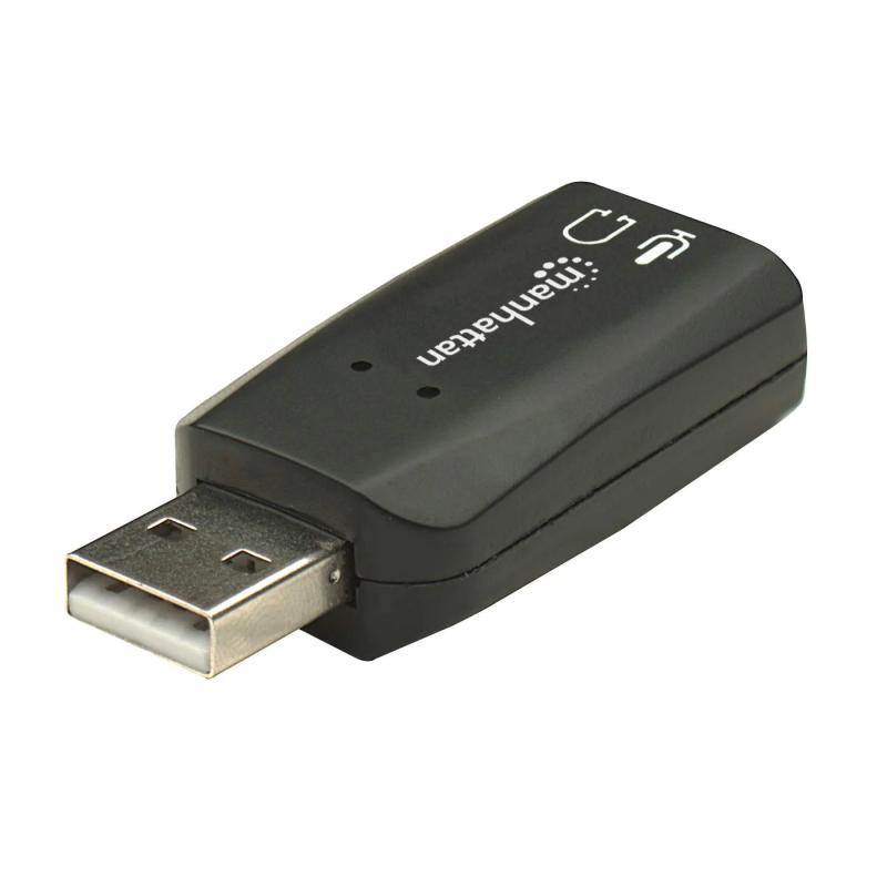 Adaptador USB-A para Áudio 3.5mm High Speed Preto