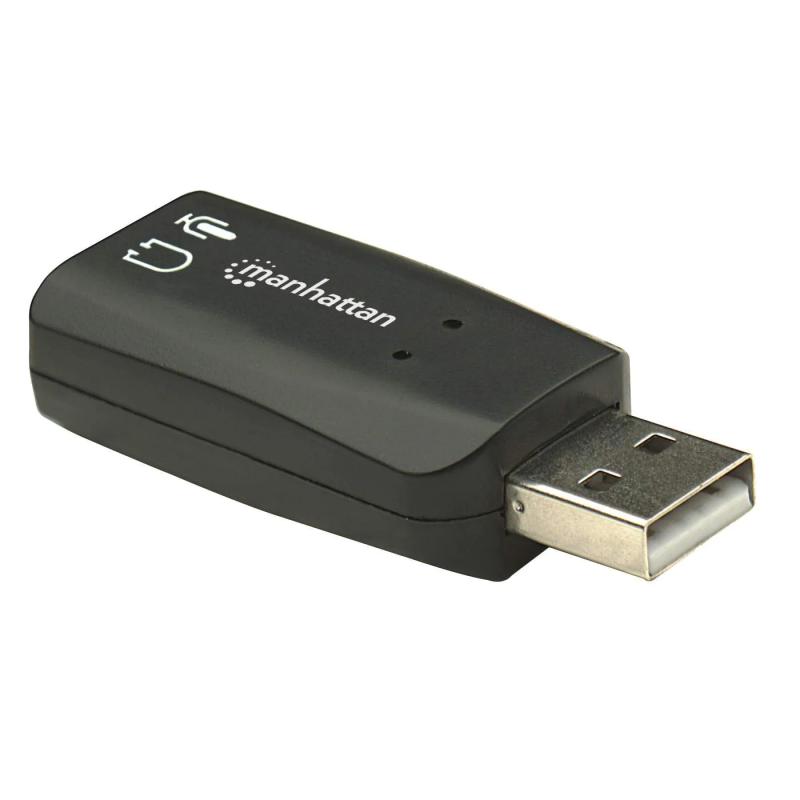 Adaptador USB-A para Áudio 3.5mm High Speed Preto