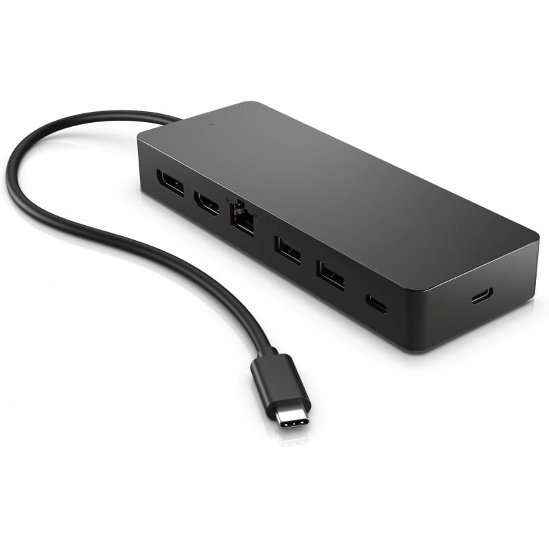 Doking station usb-c para 1hdmi 4k / 1dp / 1rj45 / 2usb-a / 2usb-c universal hub