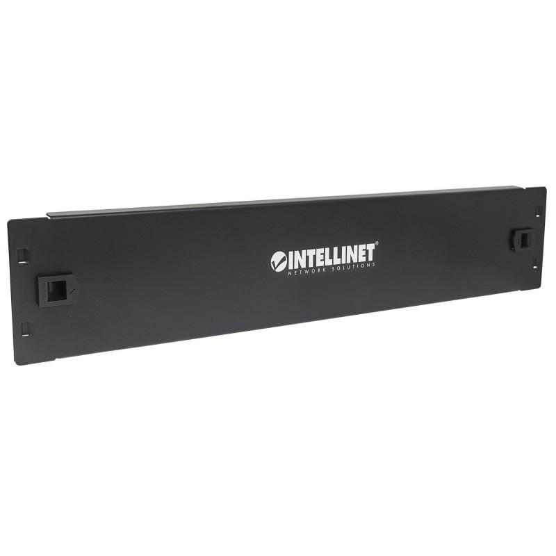 Painel de conecção 2u  19   metal preto
