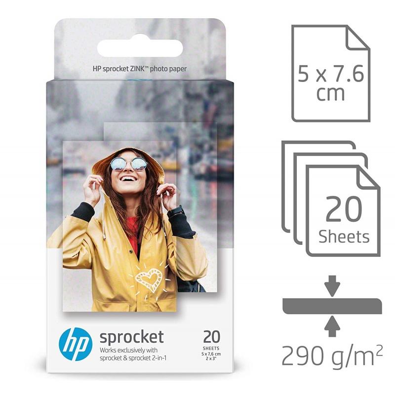Papel mini zink w4z13a 20 folhas (sprocket)