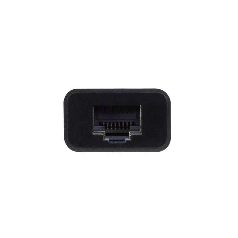 Adaptador USB-C Para RJ45 Gigabit Preto