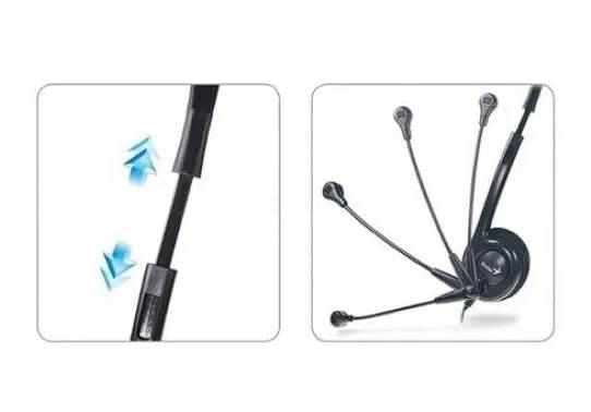 Auscultadores Hs-200C c/ Mic p/Pc Preto