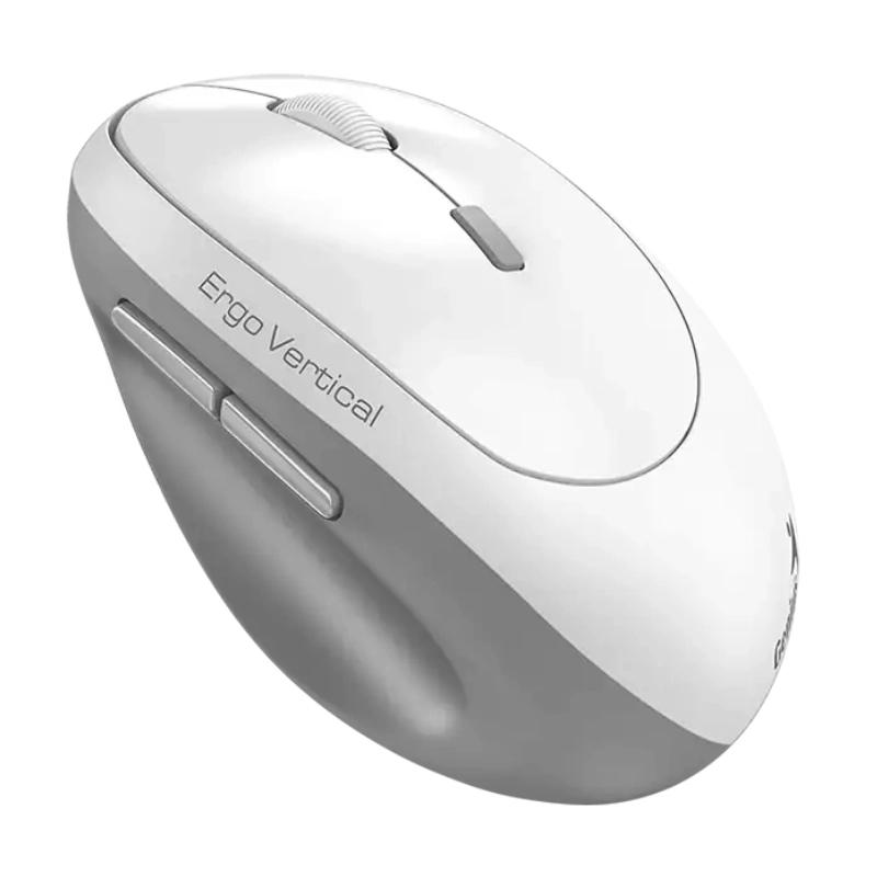 Rato Sem Fio WIFI ERGO 8350S AI Branco/Cinzento