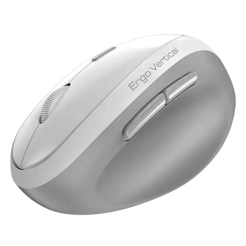 Rato Sem Fio WIFI ERGO 8350S AI Branco/Cinzento