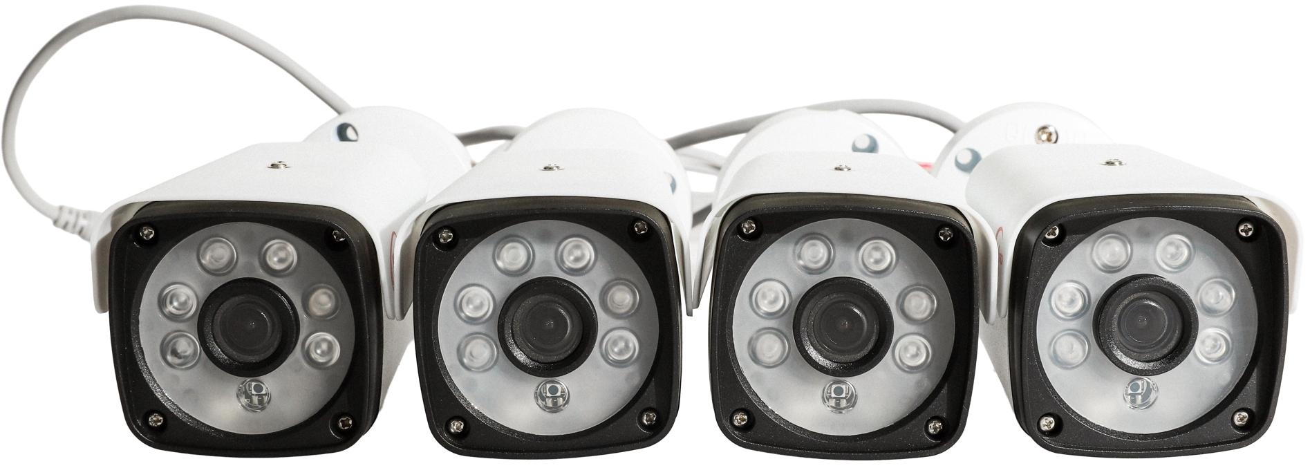 Kit de Vigilância AHD/DVR 4 Canais (4*C1069AH4) Cam 1080P Sem HDD