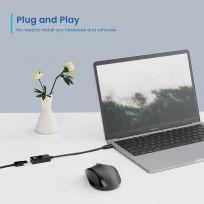 Adaptador Conversor USB-C Para Displayport 4K/60Hz