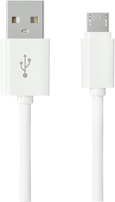 Cabo usb para micro-usb 1Mt branco