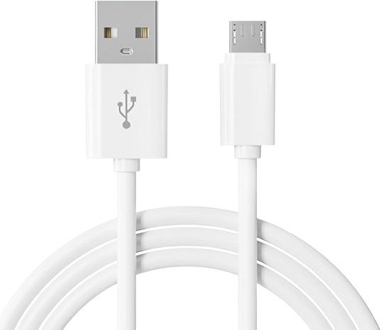 Cabo usb para micro-usb 1Mt branco