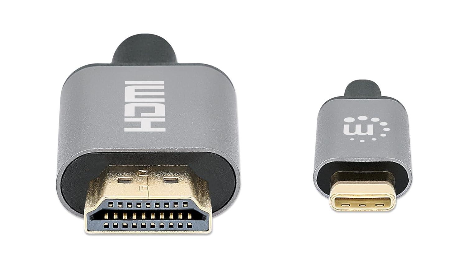 Cabo USB-C 1MT (M) para HDMI (M) 4K Gold-Plated