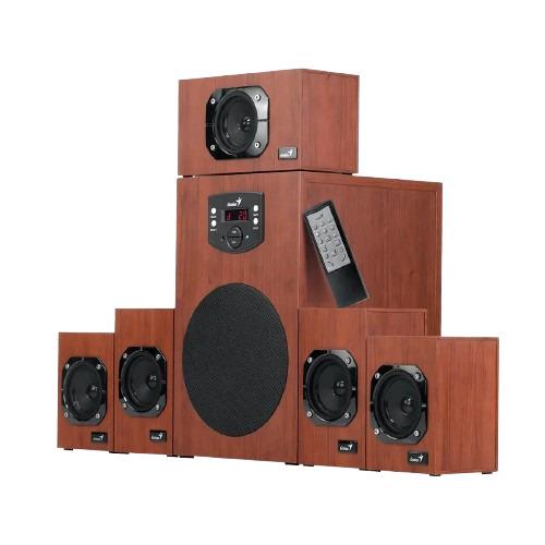 Colunas SW-HF5.1 4600II 5.1 Surround System 125WRMS 3.5 Mm Madeira