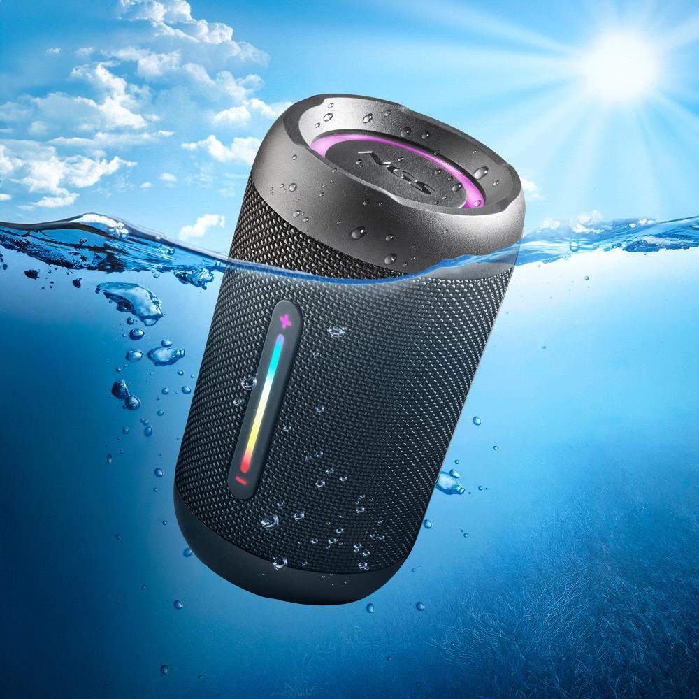 Coluna Portátil Roller Furia2 20W BT Led Preto