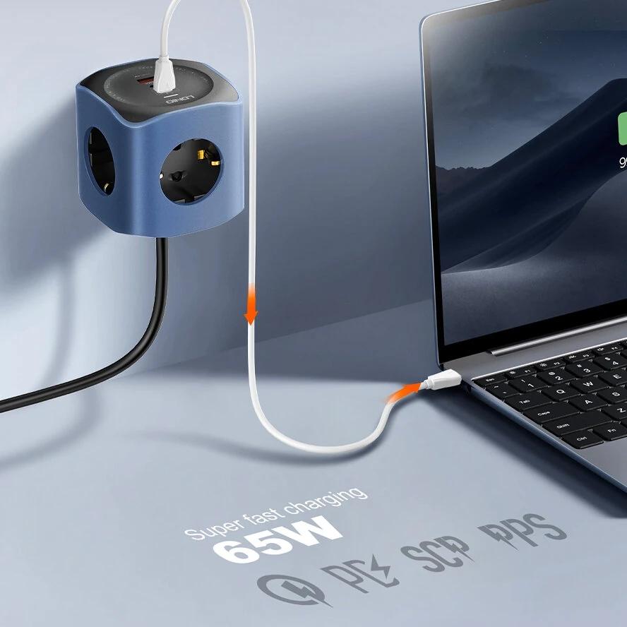 Tomada Cubo Socket 6 em 1