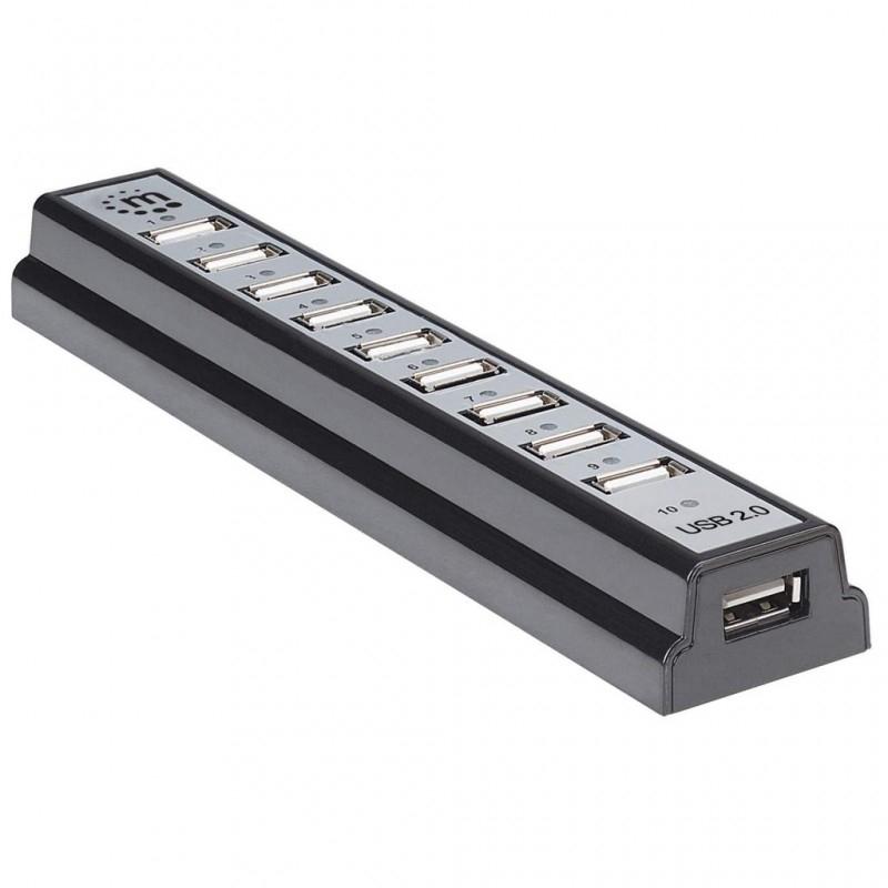 Adaptador Hub USB 10 Portas USB 2.0