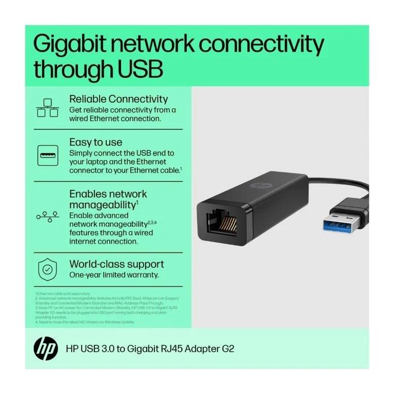 Adaptador USB-A para RJ45