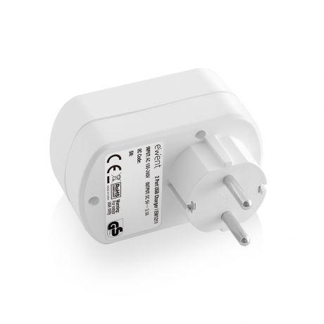Carregador de Tomada 17W 2-USB-A Fast Charge 3.4A Sem Cabo