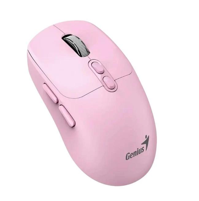 Rato sem Fio/Bluetooth NX-8080s Ergo Silent Ai Copilot 1600DPI Rosa
