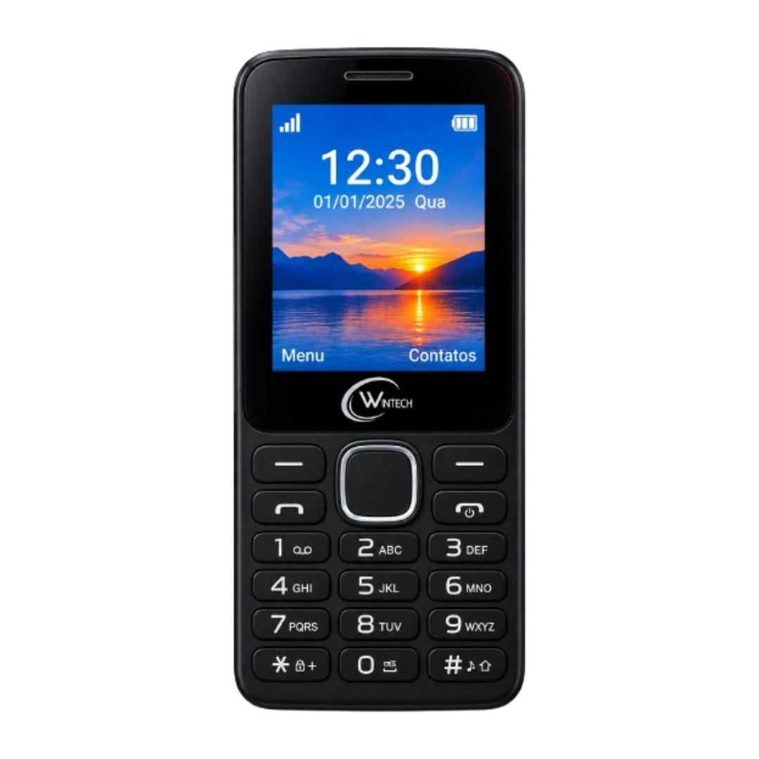Telemóvel Mini DS 2G Com Câmera/Rádio FM/Lanterna 2.4" 1800MAH BT Preto