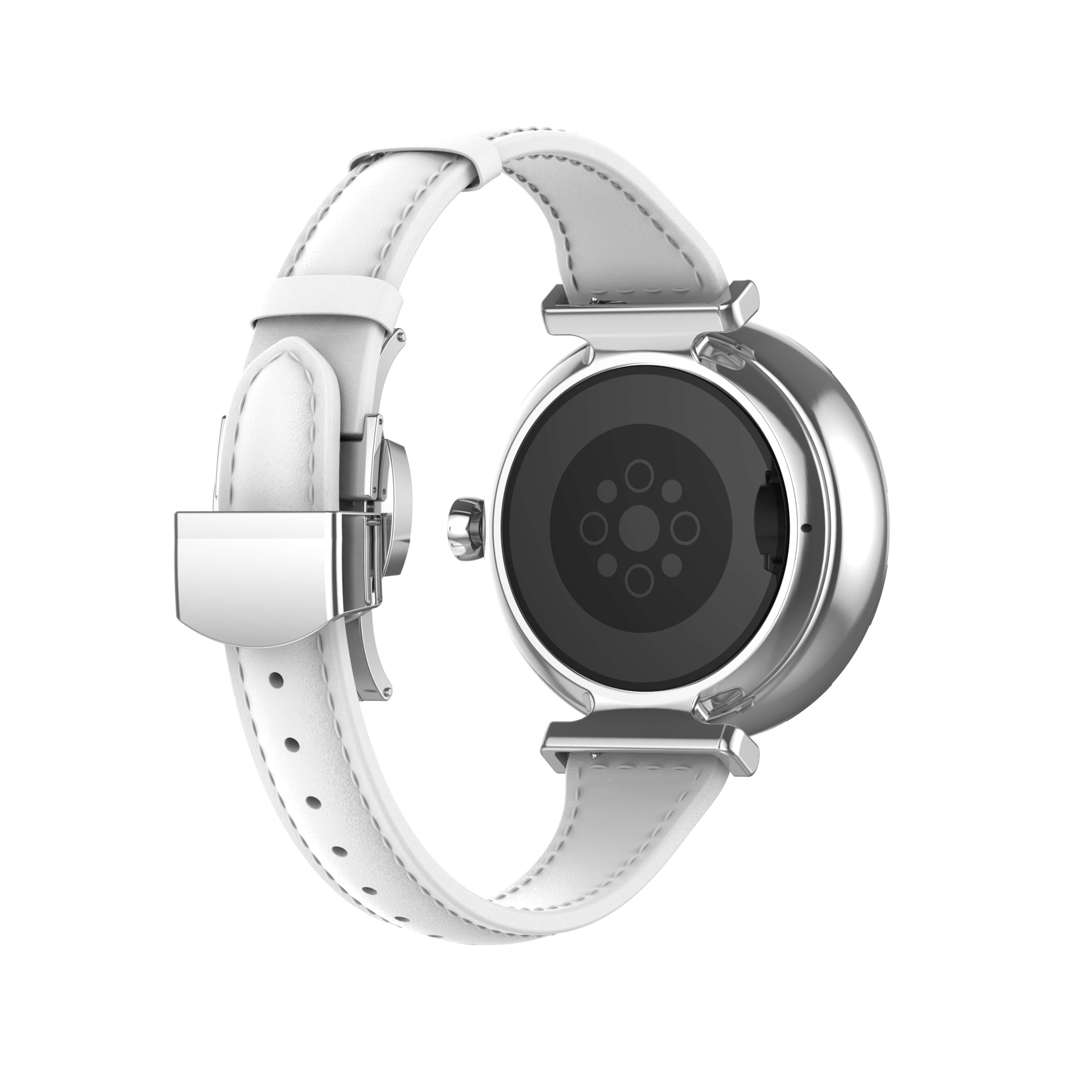 Smartwatch Silver com Bracadeira Branca