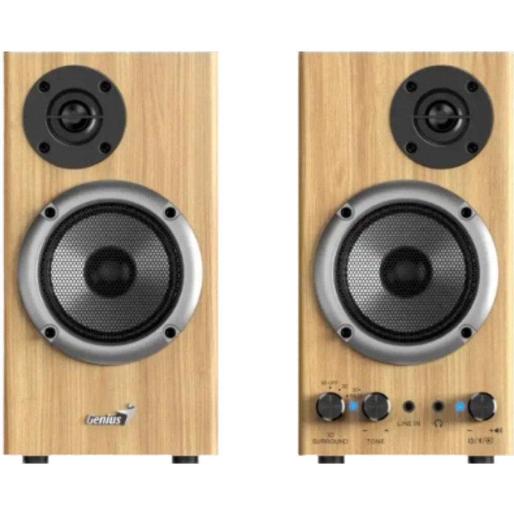 Colunas SP-HF520BT 20W 3D Surround BT Madeira Pinho